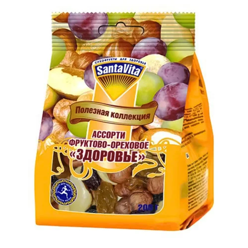 Асорті SantaVita Здоров'я фруктово-горіхове 200г
