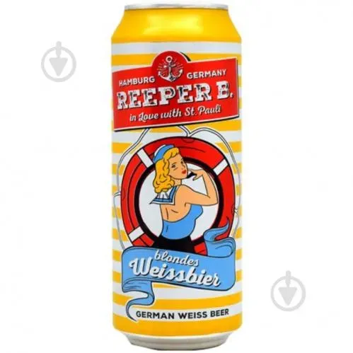 Пиво Reeper B. Weissbier світле нефільтроване 5,4% 0,5л