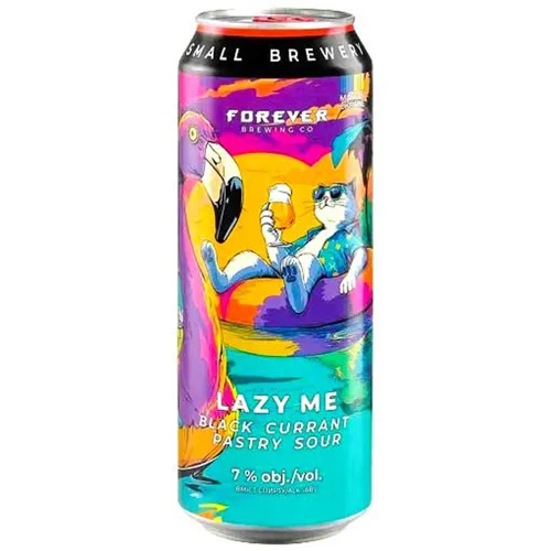 Пиво Forever Lazy Me світле нефільтроване 7% 0,5л