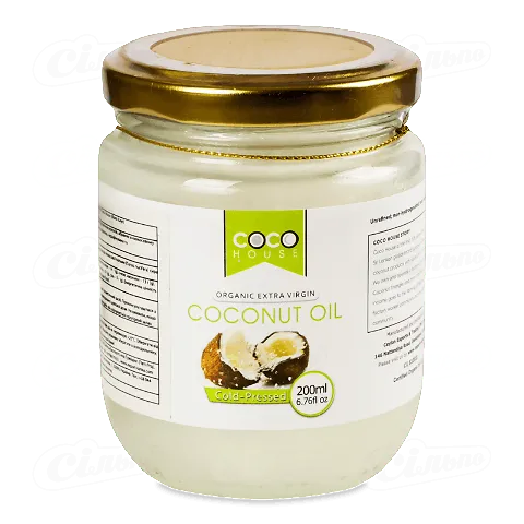 Олія кокосова Coco House холодного віджиму, 200мл