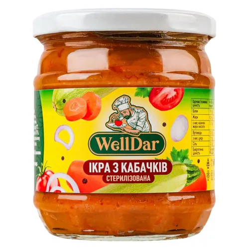 Ікра з кабачків WellDar стерилізована 400г