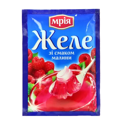 Желе швидкого приготування зі смаком малини Мрія м/у 90г