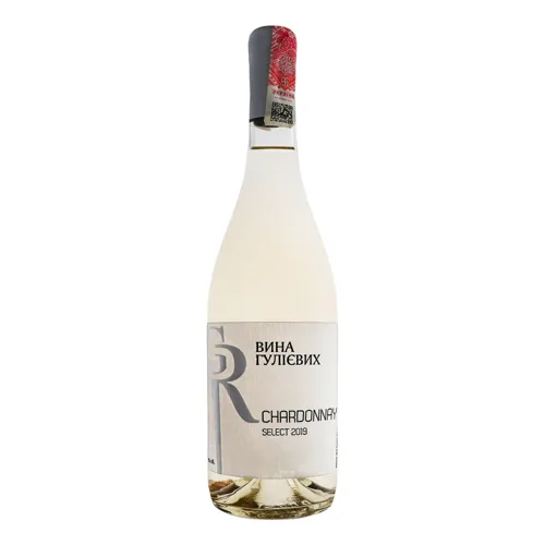 Вино 0.75л 13% біле сухе Chardonnay Select Вина Гулієвих пл