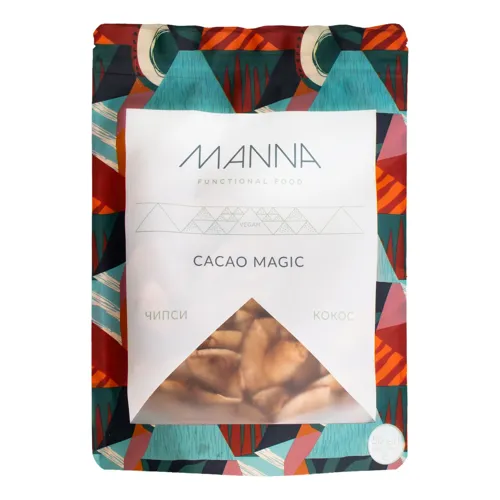 Чіпси кокосові веганські Cacao Magic Manna д/п 50г