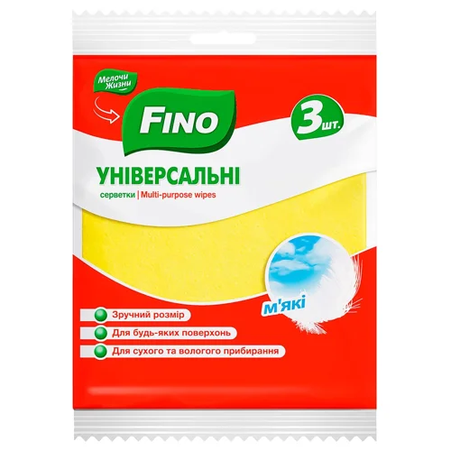 Серветки Fino віскозні універсальні 3шт