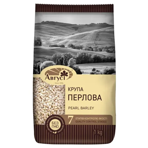 Крупа Август Преміум ячмінна перлова 1кг