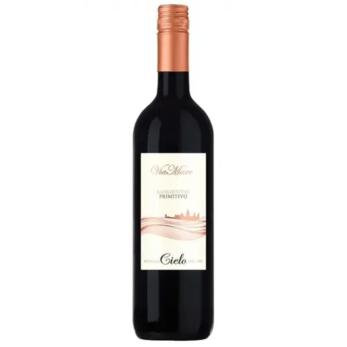 Cielo e Terra Viamare Sangiovese Primitivo Puglia IGT, червоне, сухе, 12,5%, 0,75л