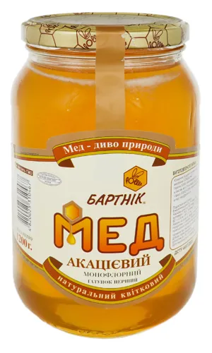 Мед БАРТНИК Натуральний акацієвий 1200г х5