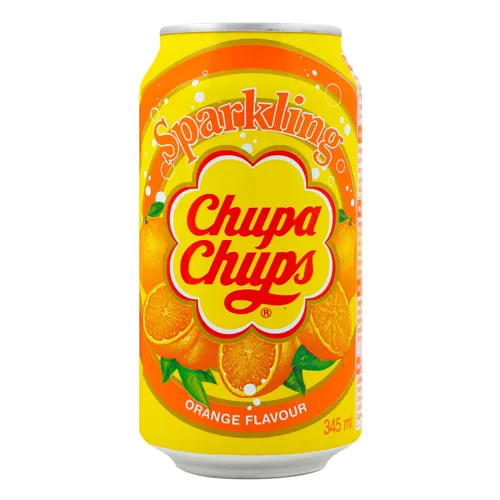 Напій безалкогольний газований Orange Chupa Chups з/б 345мл