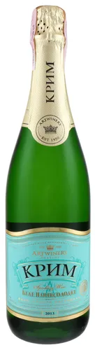 Вино ігристе 0.75л 10-13.5% біле напівсолодке витримане Крим Artwinery пл