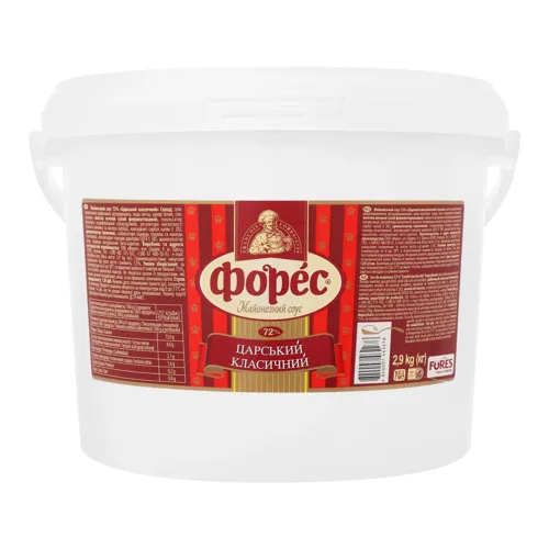 Майонез 72% Царський класичний Форес відро 2.9кг