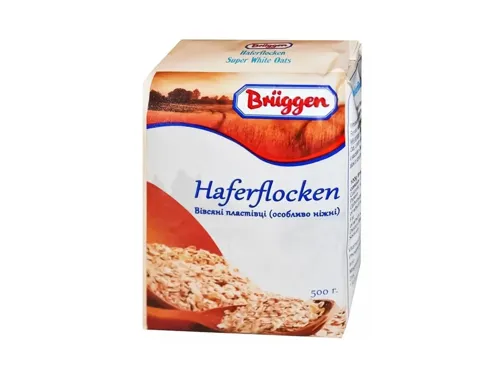 Особливо ніжні вівсяні пластівці Bruggen, 500г