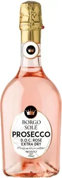 Вино ігристе Borgo Sole Prosecco DOC Rose Extra Dry рожеве сухе 0.75 л 11%