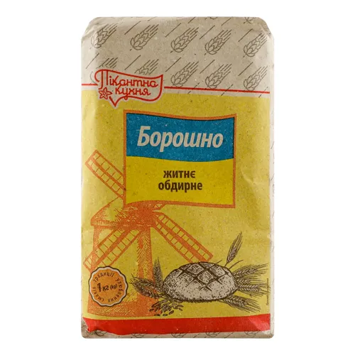 Борошно Пікантна кухня житнє обдирне 1кг