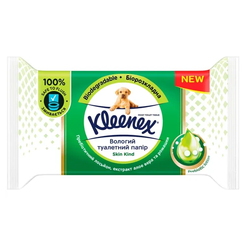 Туалетний папір вологий Kleenex Skin Kind 38шт