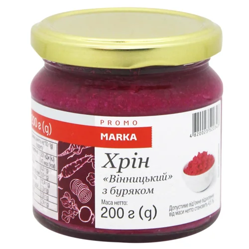 Хрін Marka Promo Вінницький з буряком 200г