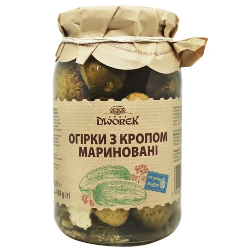 Огірки Dworek-1905 з кропом 860г