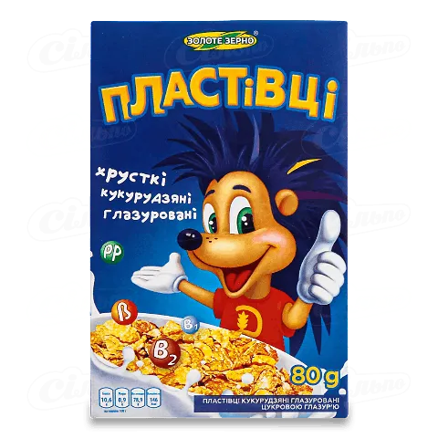 Пластівці кукурудзяні «Золоте Зерно» глазуровані 80г