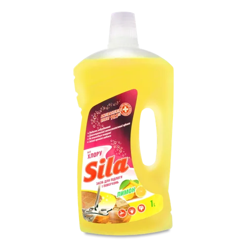 Миючий Засіб Для Підлоги І Поверхонь Лимон Sila 1л