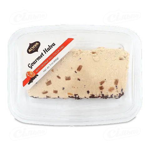 Халва Achva кунжутна з апельсином і какао-бобами, 200г