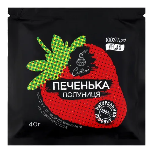 Печиво ручної роботи Печенька полуниця Сетно м/у 40г