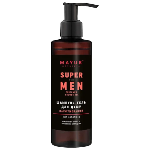 Шампунь-гель для душу Mayur Super for Men парфумований 200мл