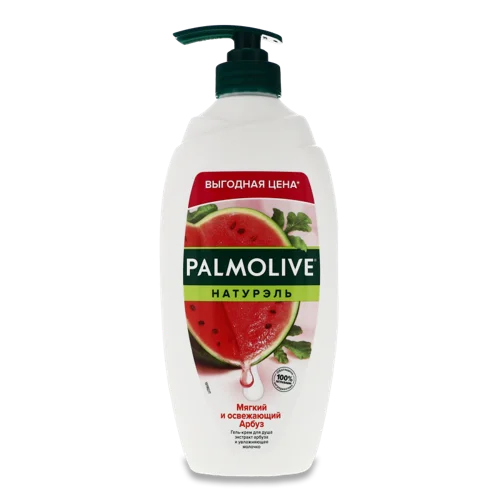 Гель-крем для душу М'який і Освіжаючий Кавун Натурель Palmolive, Пластикова Пляшка, 750мл