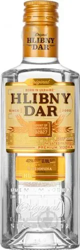 Горілка Hlibny Dar Пшенична 40% 180мл