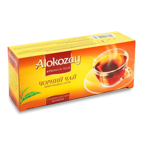 Чай чорний Alokozay байховий купажований без нитки, 25*2г (25*2г)