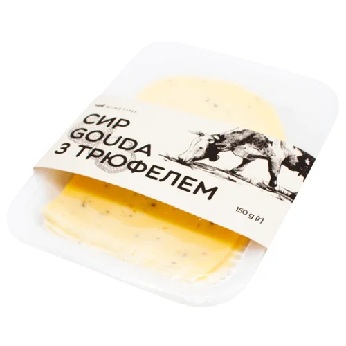 Сир Winetime Gouda з трюфелем нарізка 150г