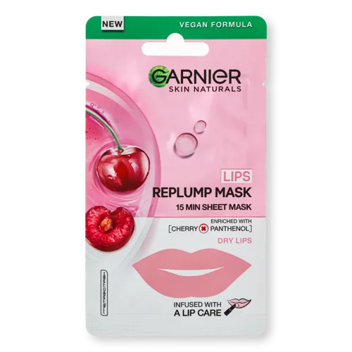 Маска для Зволоження Сухої Шкіри Губ Тканинна Garnier Skin Naturals 5г