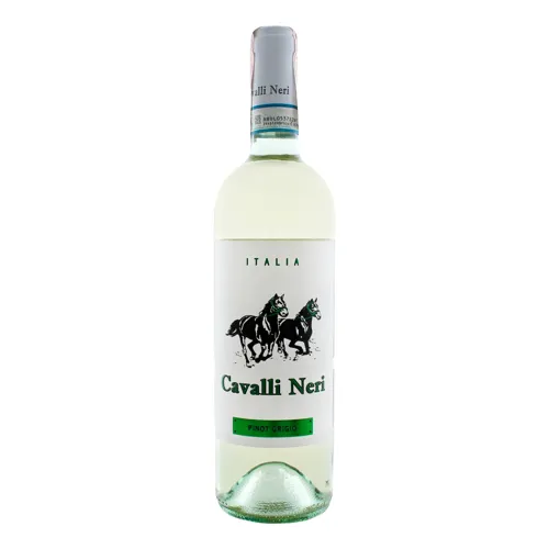 Вино 0.75л 12.5% біле сухе Pinot Grigio DOC Cavalli Neri пл
