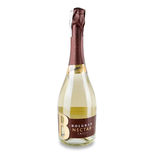 Алкогольний Напій 0.75л 10.5% Білий Солодкий Сильногазований Nectar Bolgrad пл