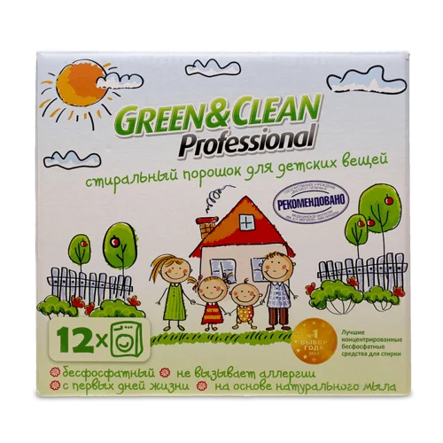 Порошок Для Прання Дитячих Речей Green&Clean Professional, 1,2кг