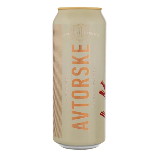 Пиво 0.5л 6.8% світле фільтроване Avtorske Original Перша приватна броварня