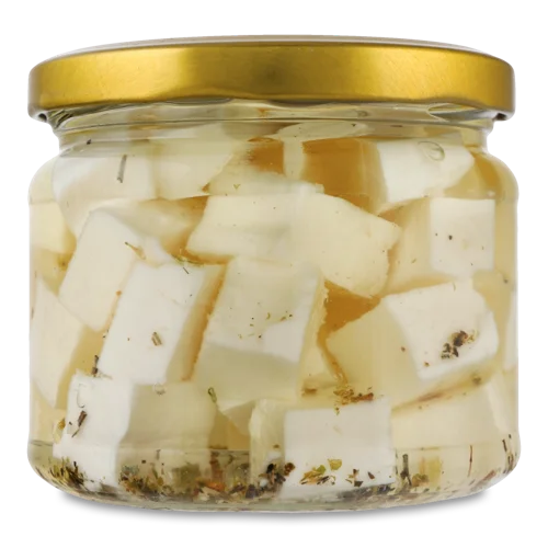 Сир М'який Козячий Фета 40% Еко Карпати, Скляна Банка, 280г