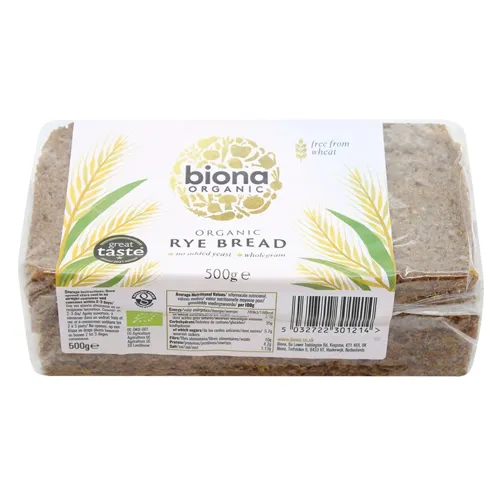 Хліб Biona Organic житній органічний 500г