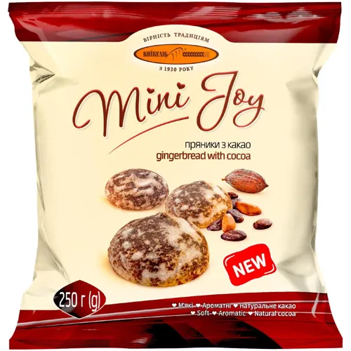 Пряники з какао Mini Joy 0,25кг
