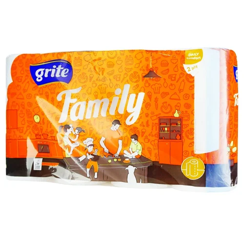 Рушники паперові Grite Family двошарові 4шт