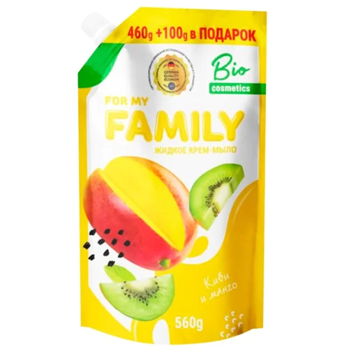 Крем-мило рідке For My Family Ківі та манго 560мл