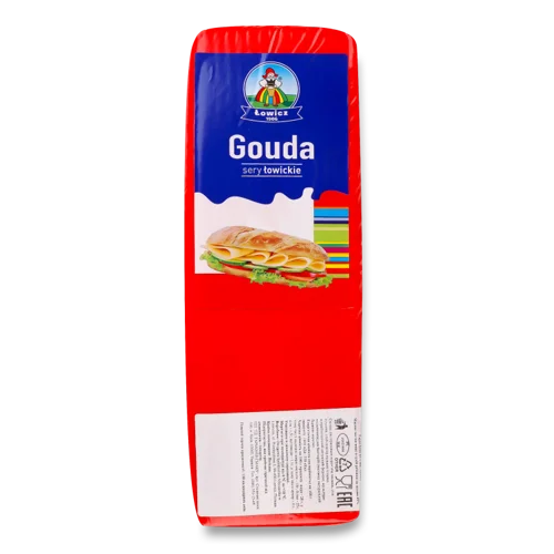 Сир Гауда 45% Lowicz, кг