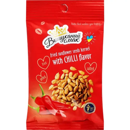 Ядра соняшника Вишуканий смак Чілі смажені 80г
