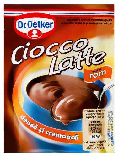 Гарячий шоколад зі смаком рому Dr. Oetker 25г