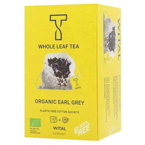 Чай чорний Wital з ароматом бергамоту органічний 17шт х 2,5г