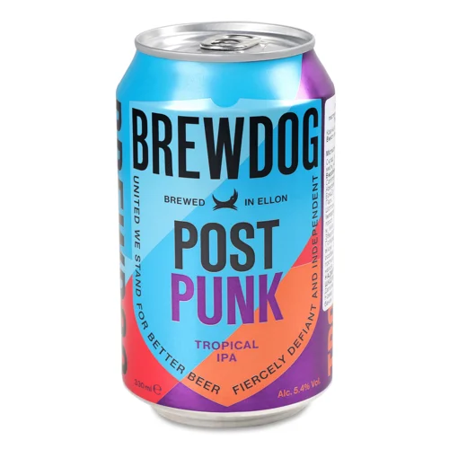 Пиво BrewDog Post Punk світле з/б,0,33л