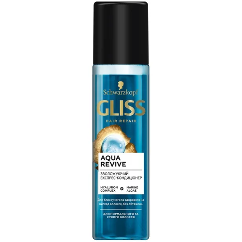 Кондиціонер Gliss Kur Aqua Revive експрес для сухого та нормального волосся 200мл