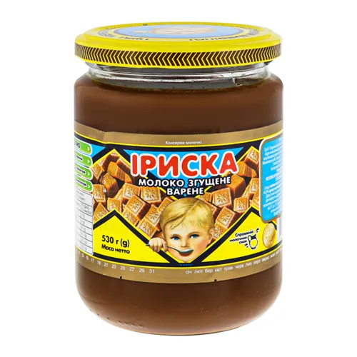 Молоко згущене Первомайський МКК Іриск варене натуральне, банка, 580г