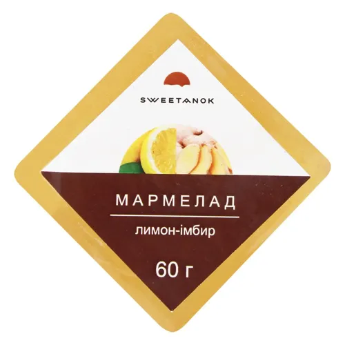 Мармелад Sweetanok Лимон-імбир 60г