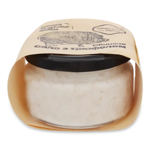 Сало Свиняче Копчене На Дубових Дровах З Трюфелем В/к, 200г