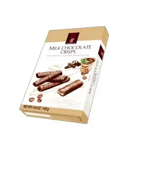 Трубочки в шоколаді Tago з какао-горіховим кремом 140г